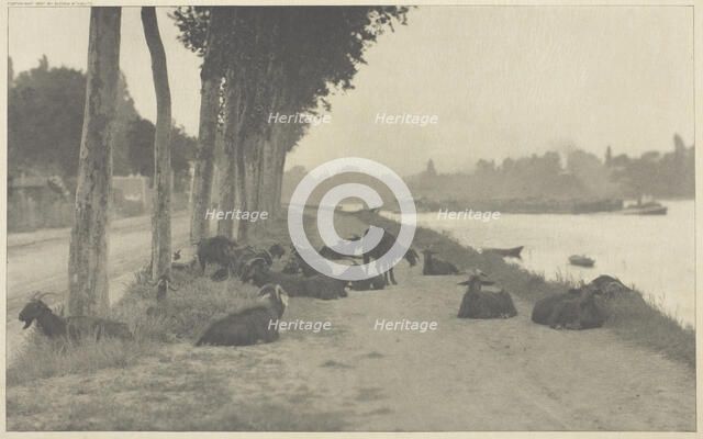 On the Seine—Near Paris, 1894, printed 1897. Creator: Alfred Stieglitz.
