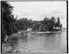 On the shore of Lake Sunapee, N.H., c1900. Creator: Unknown