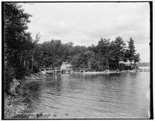 On the shore of Lake Sunapee, N.H., c1900. Creator: Unknown