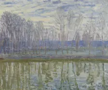 On the Shores of Loing, 1896. Creator: Alfred Sisley