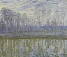 On the Shores of Loing, 1896. Creator: Alfred Sisley