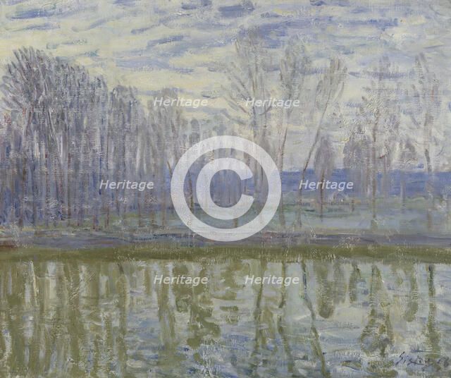 On the Shores of Loing, 1896. Creator: Alfred Sisley.