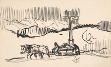 On the sledge, 1925-1935. Creator: Arnold Peter Weisz-Kubincan