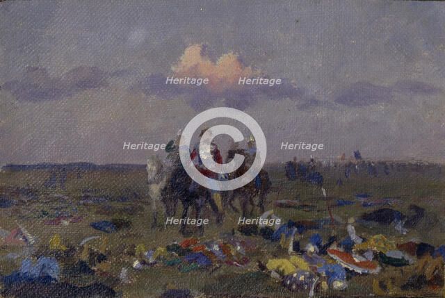 On the Snipes' Field. Artist: Ryabushkin, Andrei Petrovich (1861-1904)