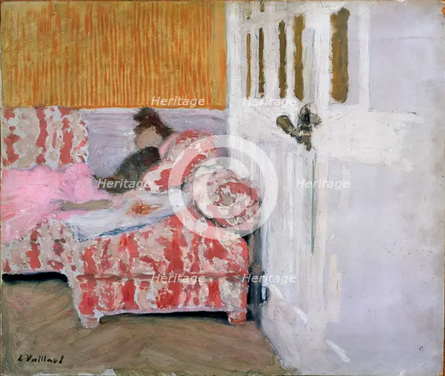 '[On the Sofa (The white room)', 1890-1893.  Artist: Edouard Vuillard