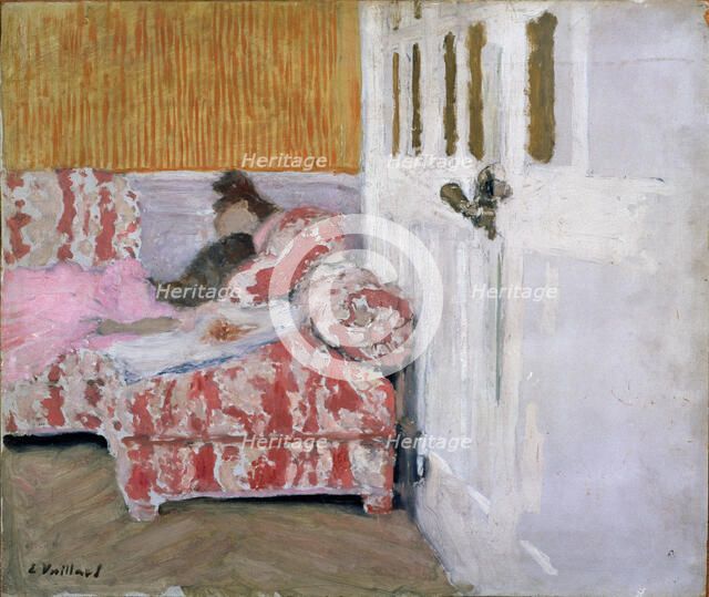 '[On the Sofa (The white room)', 1890-1893.  Artist: Edouard Vuillard