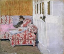 [On the Sofa (The white room) 1890-1893. Artist: Edouard Vuillard