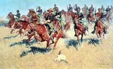 On the Southern Plains 1907. Artist: Frederic Remington