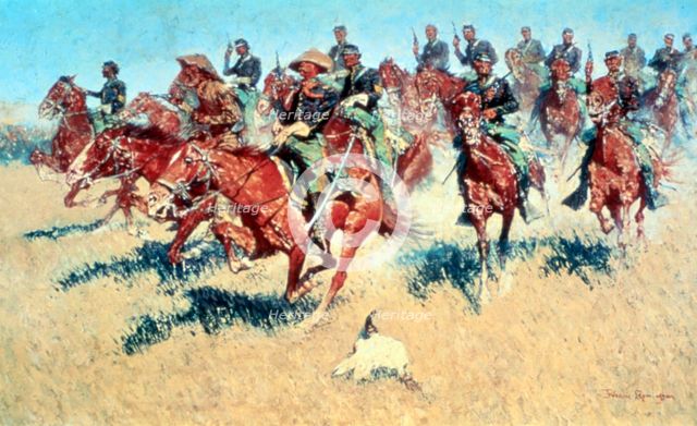 'On the Southern Plains', 1907. Artist: Frederic Remington