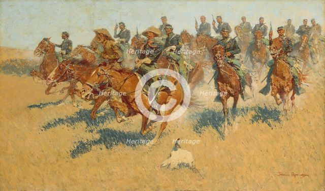 On the Southern Plains, 1907. Creator: Frederic Remington.