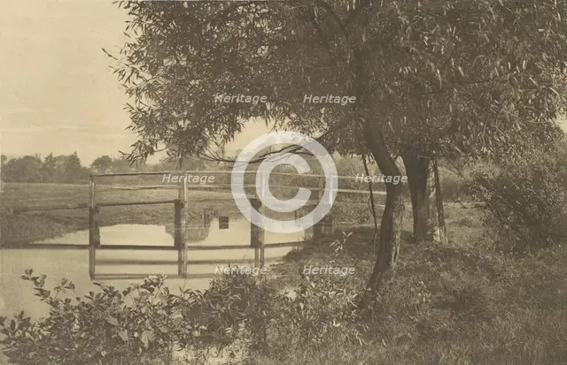 On the "Sow" near Walton's House at Shallowford, 1880s, printed 1888., 1880s, printed 1888. Creator: George Bankart.