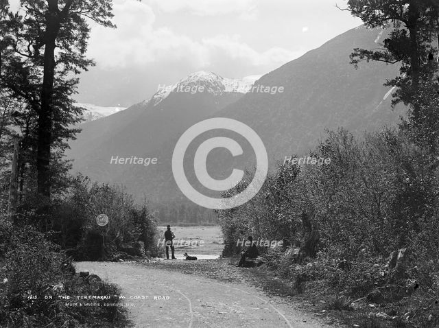 On the Taramakau, West Coast Road, c1880s. Creator: Burton Brothers.