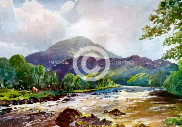 On the Teith near Callander, Perthshire, 1924-1926. Artist: RJ Begg