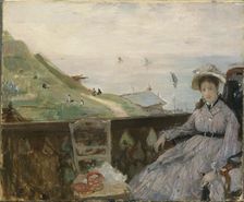 On the Terrace, 1874. Creator: Morisot, Berthe (1841-1895)