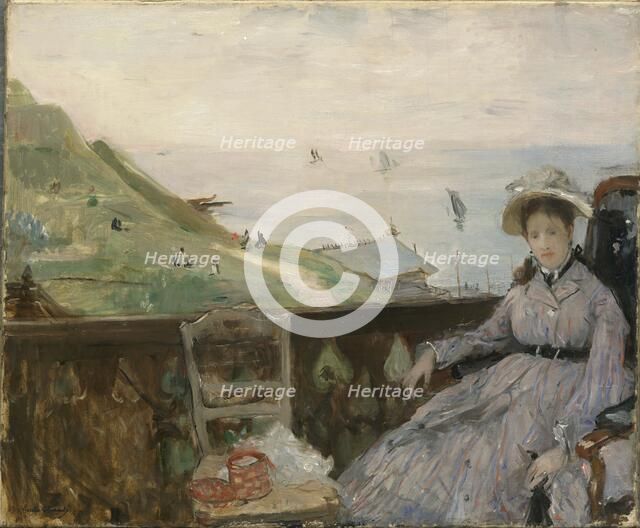 On the Terrace, 1874. Creator: Morisot, Berthe (1841-1895).