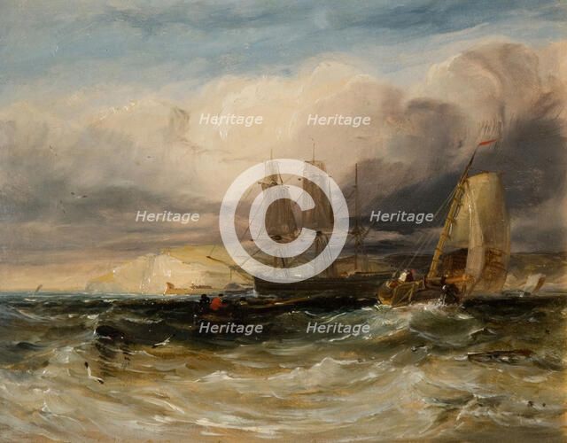 On The Thames - Tilbury Fort, 1840. Creator: George Hyde Chambers.