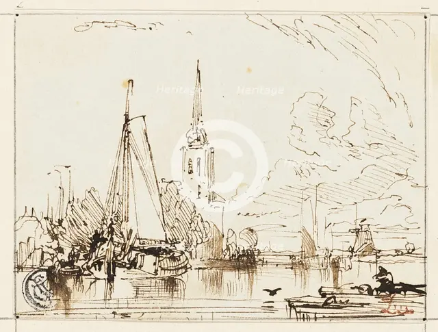 On the Thames, n.d. Creator: William Leighton Leitch.