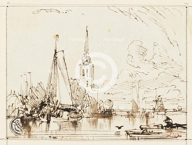 On the Thames, n.d. Creator: William Leighton Leitch.