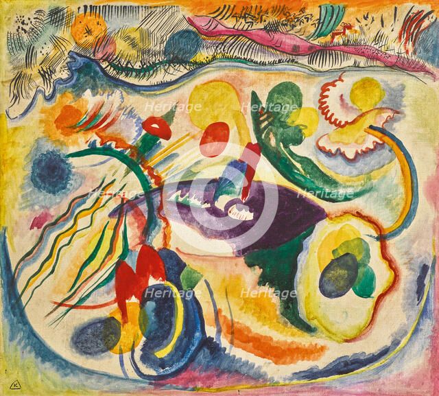 On the Theme of the Last Judgement, 1913. Creator: Kandinsky, Wassily Vasilyevich (1866-1944).