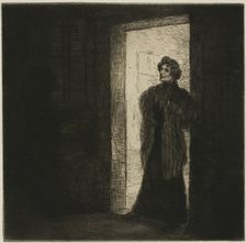 On the Threshold, 1902. Creator: Theophile Alexandre Steinlen