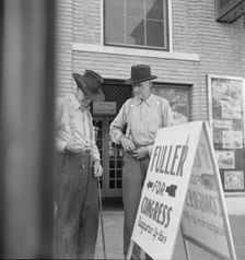 On the town square, Fayetteville, Arkansas , 1938. Creator: Dorothea Lange