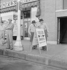 On the town square, Fayetteville, Arkansas, 1938. Creator: Dorothea Lange