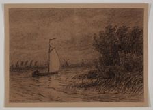 On the Vecht, between 1860 and 1924. Creator: Carel Nicolaas Storm