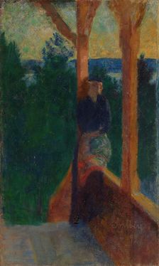 On the Veranda, 1892. Creator: Harald Sohlberg