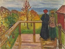 On the Veranda, 1902. Creator: Edvard Munch