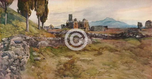 'On the Via Appia', c19th century. Artists: Onorato Carlandi, Unknown.