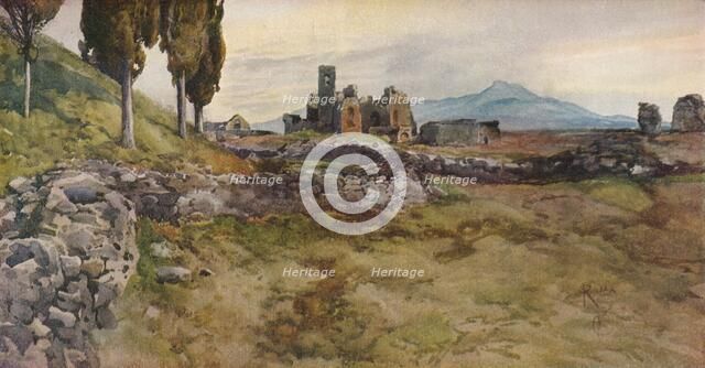 'On the Via Appia', c19th century. Artists: Onorato Carlandi, Unknown.