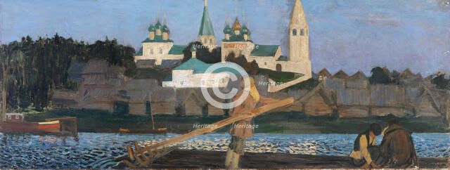 On The Volga, 1906. Artist: Kustodiev, Boris Michaylovich (1878-1927)