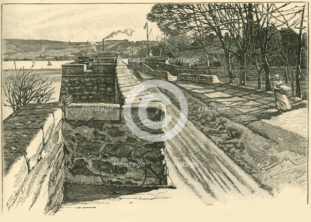 'On the Walls of Berwick, Looking Across the Tweed', 1898. Creator: Unknown.