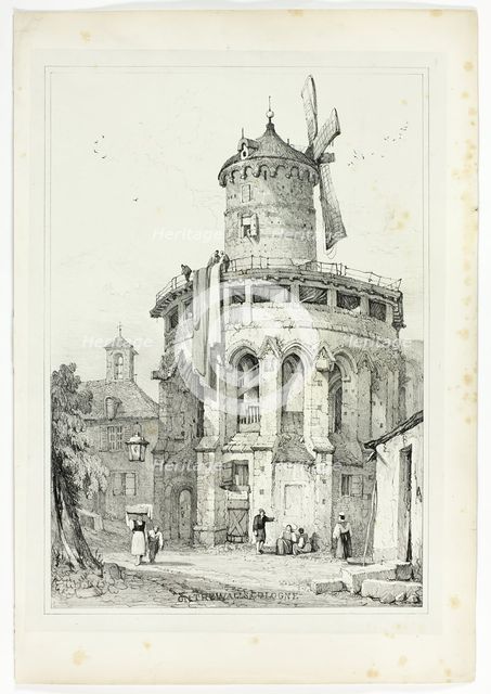 On the Walls, Cologne, 1833. Creator: Samuel Prout.