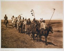 On the War Path - Atsina 1908. Creator: John Andrew & Son