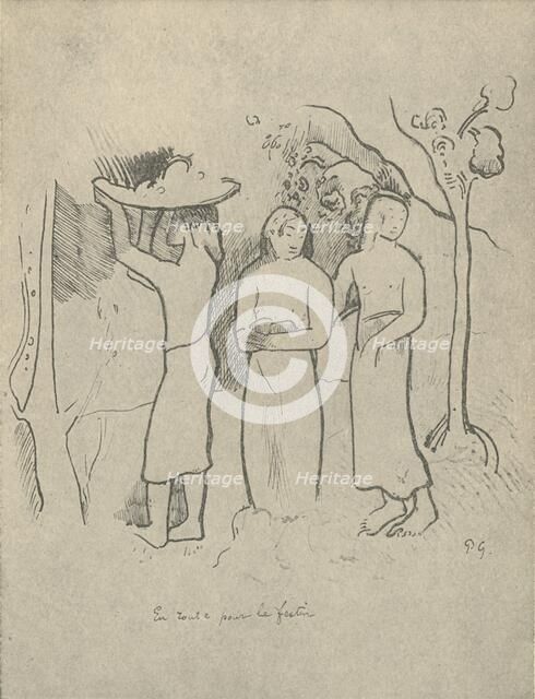 'On the Way to the Feast', 1936. Artist: Paul Gauguin.