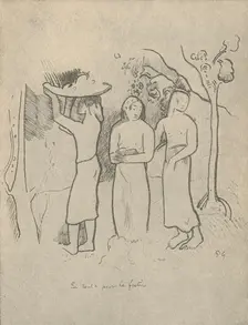 On the Way to the Feast 1936. Artist: Paul Gauguin