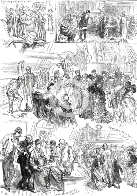 On the Way to the Philadelphia Exhibition, 1876. Creator: C.R..