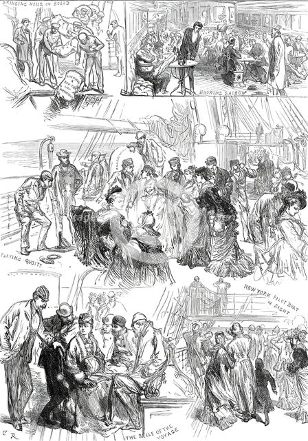 On the Way to the Philadelphia Exhibition, 1876. Creator: C.R..