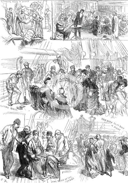 On the Way to the Philadelphia Exhibition, 1876. Creator: C.R..