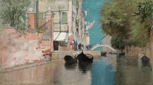 On the Way to the Public Garden, ca. 1895. Creator: Francis Hopkinson Smith