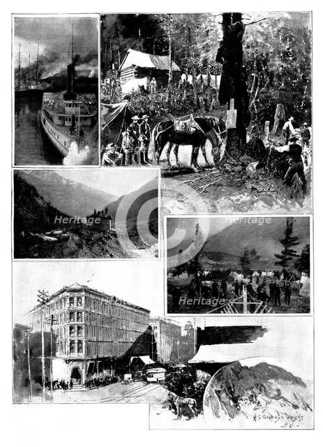 On the Way to Klondike, 1898. Creator: Unknown.
