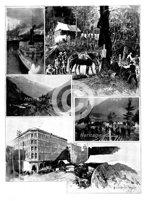 On the Way to Klondike, 1898. Creator: Unknown.