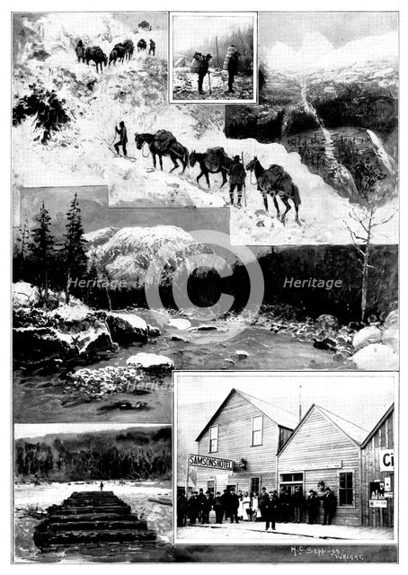 On the Way to Klondike, 1898. Creator: Unknown.