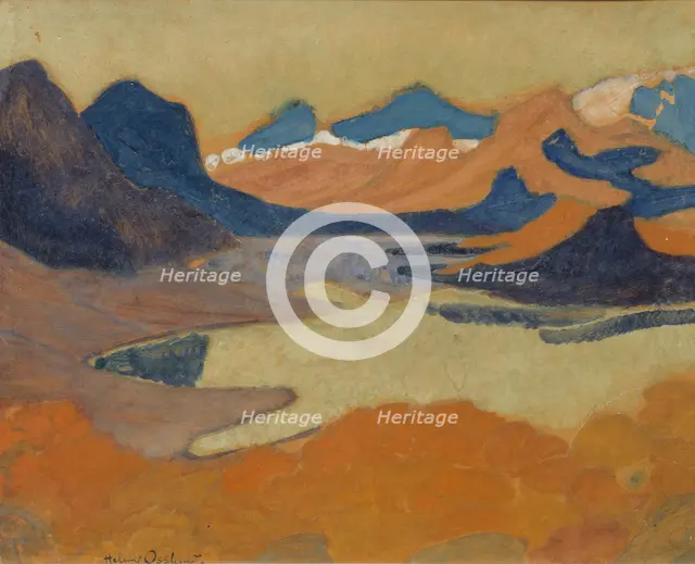 On the Way to Stora Sjöfallet, from 1922 until 1925. Creator: Helmer Osslund.