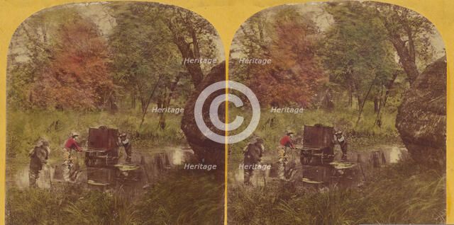 On the way to Stand Rock. Wisconsin Dells, about 1870-1890. Creator: Henry Hamilton Bennett.