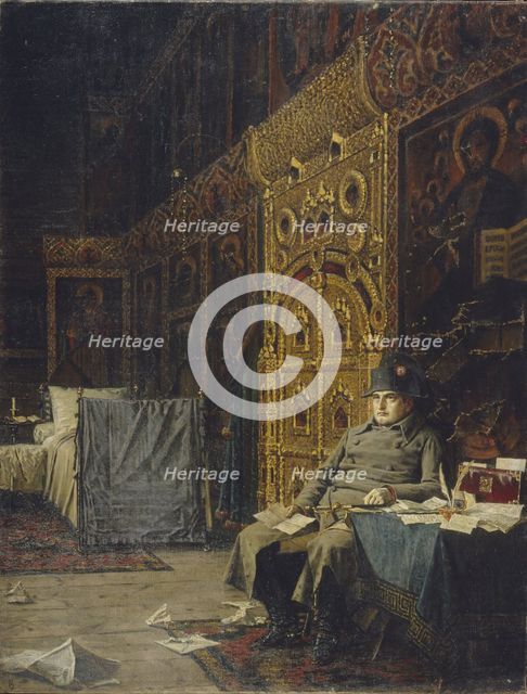 On the Way. Bad News From France, 1899-1900. Artist: Vereshchagin, Vasili Vasilyevich (1842-1904)