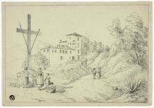 On the way from Val Oscuro to Nice, March 8, 1842. Creator: Elizabeth Murray