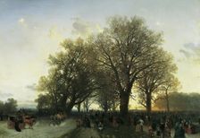 On the way home from the world exhibition in the Vienna Prater in 1873, 1875. Creator: August Schaeffer