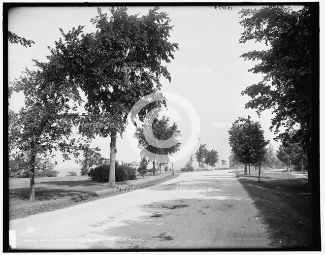 On the western promenade, Portland, Maine, between 1890 and 1900. Creator: Unknown.